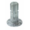 Albero scanalato per pompe con profilo 1â€3/8 Z6 e flangia Ã˜ 70mm