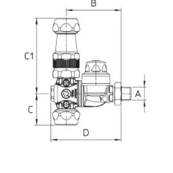 Getto atomizzatore Braglia M62 per ugelli Ã˜ 15-18mm