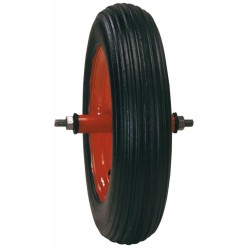 Ruota carriola in poliuretano nero