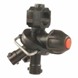 Portagetto per diserbo a 3 vie con antigoccia a membrana con attacco rapido senza testina