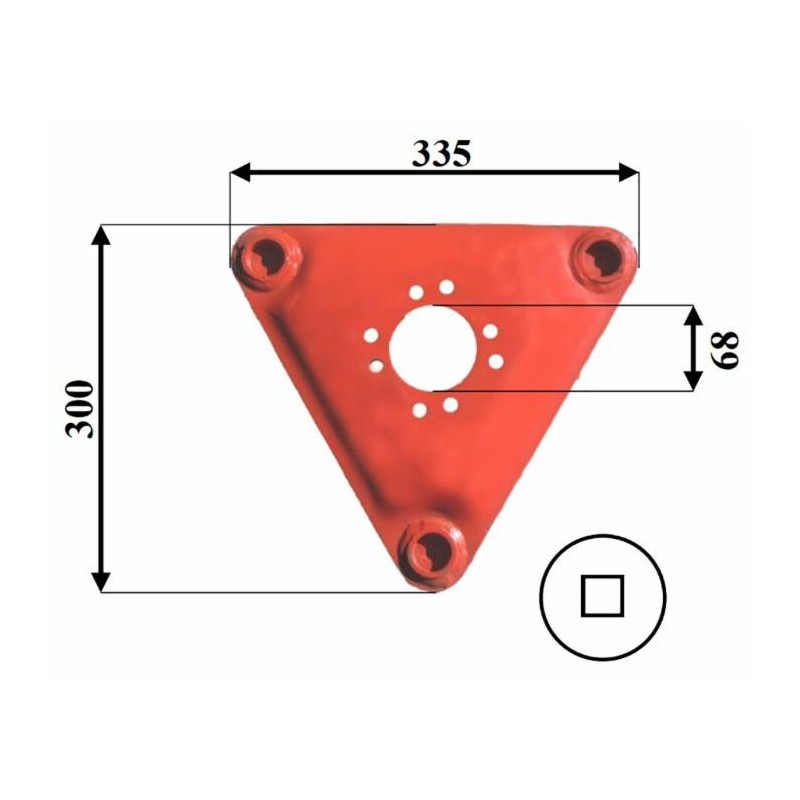Disco falciante triangolare adattabile Vicon 1025294