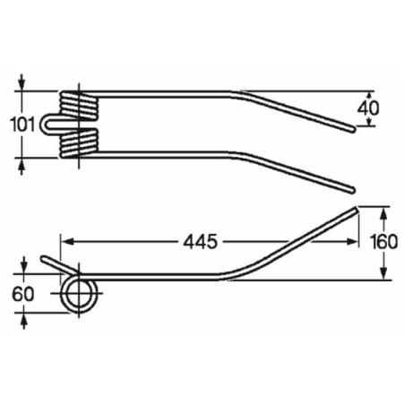 Dente giroandanatore adattabile GalfrÃ¨ e Kuhn filo 8,5