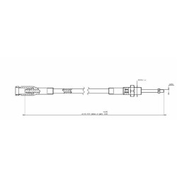 Cavo telecomando per rotopresse l 3000mm