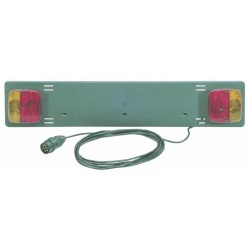 Kit portatarga 12 V in PVC e lunghezza 750mm