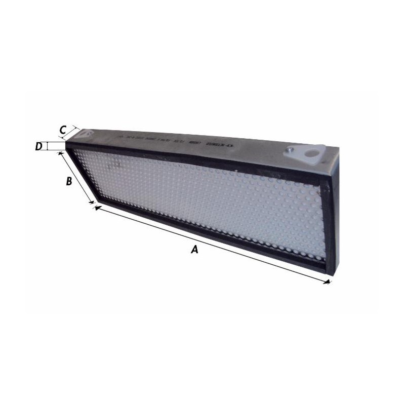 Filtro Panclean AX9294 ai carboni attivi per cabina adattabile al rif. originale Panclean AX9294 520x120x73mm