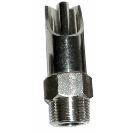 Abbeveratoio suini acciaio e ottone Ã˜ 25mm filetto M3/4"