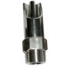 Abbeveratoio suini acciaio e ottone Ã˜ 25mm filetto M3/4"