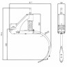 Supporto molleggiato per erpice pesante con ancora 40x30