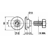 Piattello portalama con bullone adattabile Bcs 562296140 + 311122081