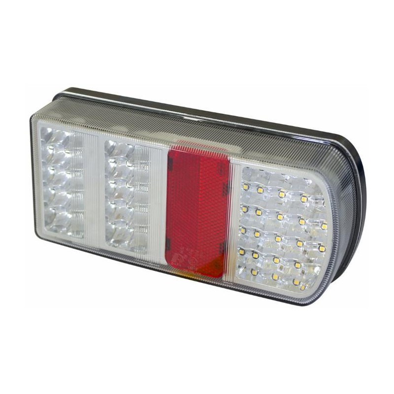 Fanale posteriore sx a 43 LED 227,6x105,8x55mm 12V