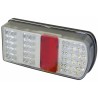 Fanale posteriore sx a 43 LED 227,6x105,8x55mm 12V