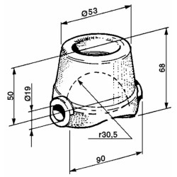 Chiocciola per ribaltamento dei rimorchi Ã˜ 60mm