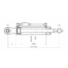 Terzo punto idraulico 70x35x265mm