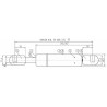 Molla a gas Stabilus estensione max 276mm 250 N adattabile al riferimento originale Landini 3659544M1