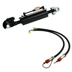 Ama Terzo punto trattore idraulico cat. III lungo 700-920mm con 2 Tubi 3/8â€ 2SN alesaggio 100mm