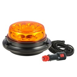 Lampeggiante a LED 12-24V base magnetica con 8 led da 3W
