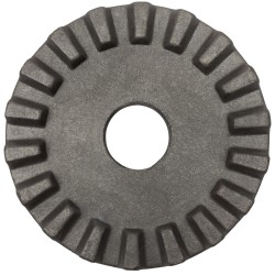 Piastra dentata per ruspa livellatrice Ã˜ 250mm con foro centrale Ã˜ 60mm
