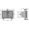 Proiettore asimmettrico 185x140mm