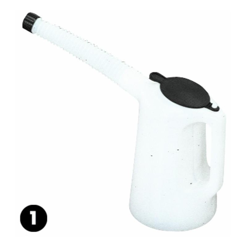 Brocca in polietilene 1 lt con coperchio