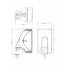 Faro da lavoro alogeno ad ampio raggio 55-70W dx e sx