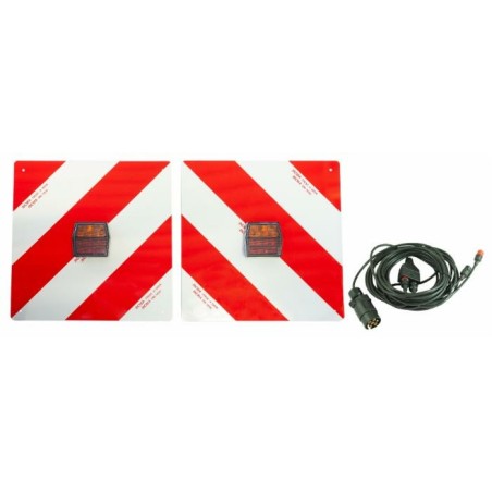 Kit pannelli 423x423mm con fanali LED 12V per segnalazione su strada