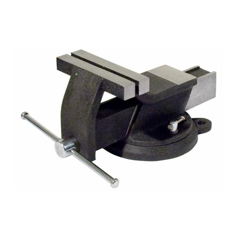 Morsa da banco in acciaio con base girevole 150mm