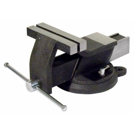 Morsa da banco in acciaio con base girevole 150mm