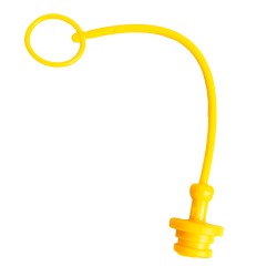 Tappo per innesto rapido giallo femmina da M1/2"