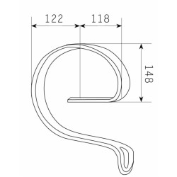 Rinforzo per molla 60x12mm