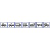 Lampeggiante base piana 16 LED 12-24V 24W