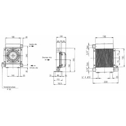 Scambiatore di calore oleodinamico 10-80L/min 12VDC