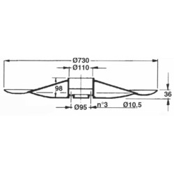 Disco folle adattabile Pz GT062 Ã˜ 730
