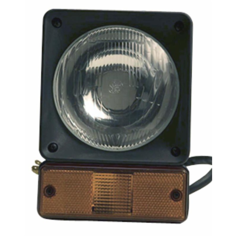 Proiettore 155x212mm verticale con indicatore di direzione adattabile JCB, Volvo e CAT