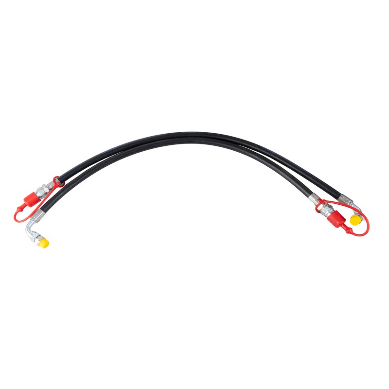 Kit tubi idraulici 3/8" 2SN per terzi punti con valvola di blocco