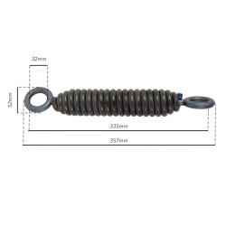 Molla tiller con occhio girevole e filo da 11mm