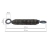 Molla tiller con occhio girevole e filo da 11mm