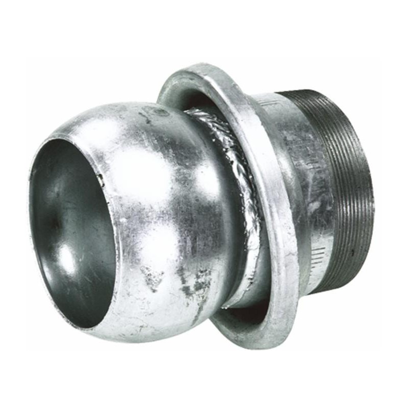 Sfera e anello zincati Ama con tronchetto filettato maschio  Ã¸ 120mm per impianti di irrigazione