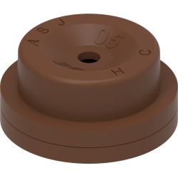 Ugello cono vuoto con inserto ceramica e corpo Delrin marrone