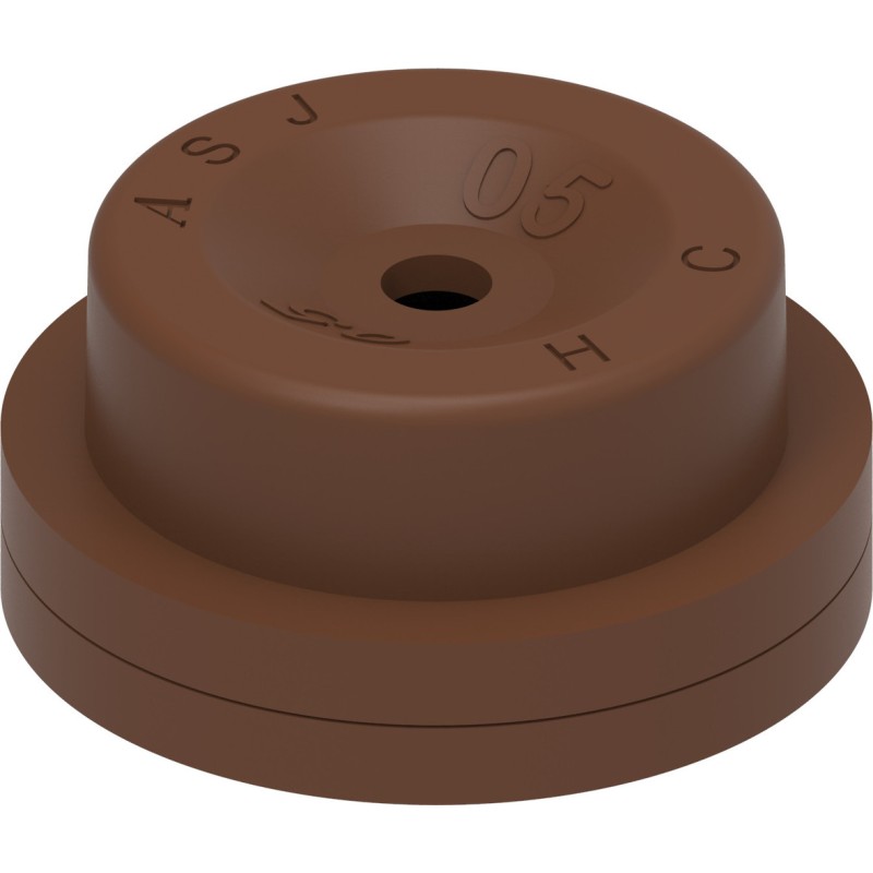 Ugello cono vuoto con inserto ceramica e corpo Delrin marrone