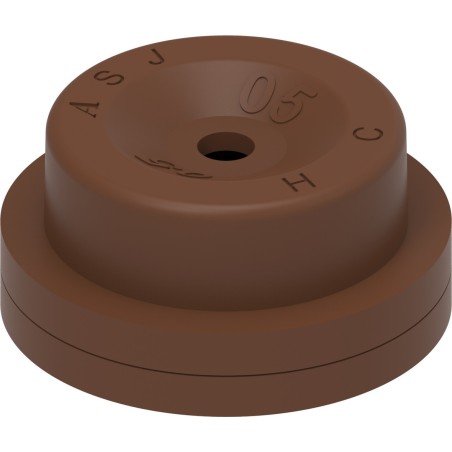 Ugello cono vuoto con inserto ceramica e corpo Delrin marrone