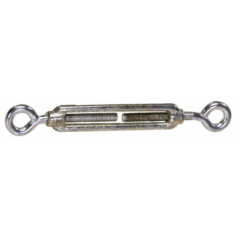 Tenditore a due occhi in acciaio con Ã˜ filetto 1/4" e l minima = 140mm
