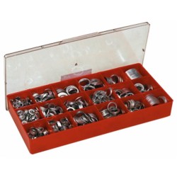 Assortimento rondelle in alluminio da 1575 pezzi