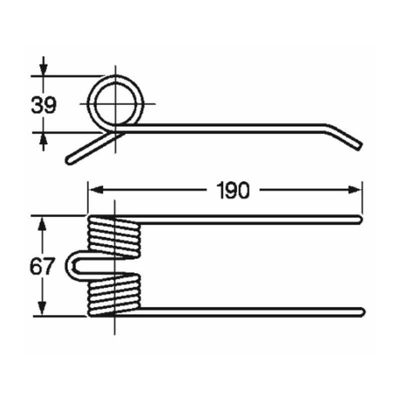 Dente pick-up adattabile Hesston 708045981 filo 5