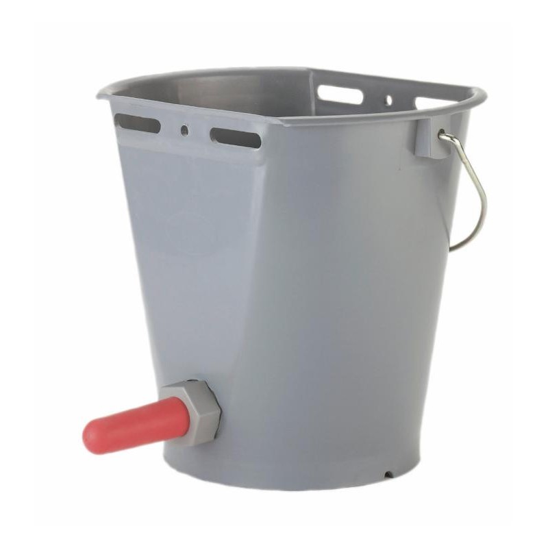 Secchio da 8 lt per alimentazione vitelli con poppatoio