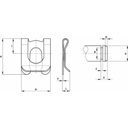 Molla per perno Ã˜ 6mm L= 3,8mm