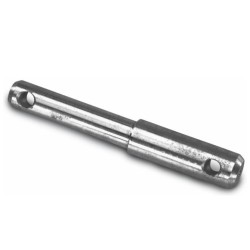 Perno doppio a saldare corpo Ã¸ 22-28mm e fori Ã¸ 12mm