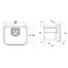 Cassetta porta attrezzi in plastica 410x348x340mm