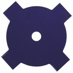 Disco di ricambio per decespugliatore con 4 denti in acciaio Ã˜ esterno 255mm Ã˜ foro 25,4mm