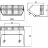 Fanale posteriore alogeno sinistro 145x65mm
