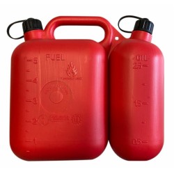 Tanica carburante e olio con doppio serbatoio 5+2,5L  omologata